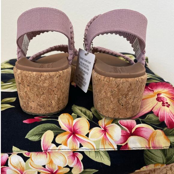 SKECHERS ARCHFIT BEVERLEE SANDALS WOMEN SIZE US 6 COLOR MAUVE - Picture 4 of 5